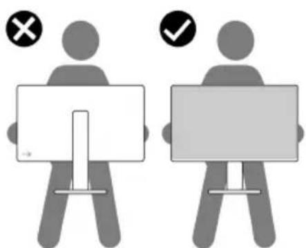 DELL P2725H WOST - Handhabung und Bewegung Ihres Monitors - 2
