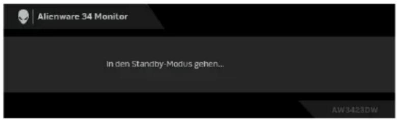 Alienware 34 Monitor In den Standby-Modus gehen... AW3423DW