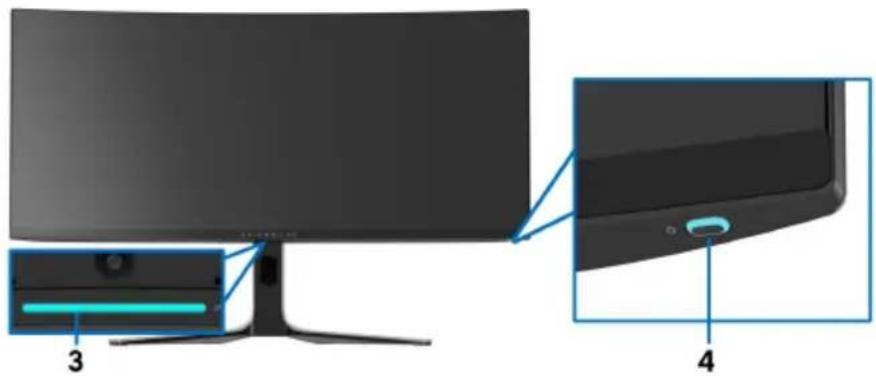 DELL Alienware AW3423DW - AlienFX Beleuchtung - 3