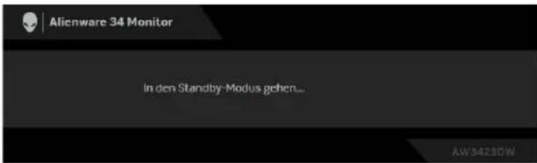 Alienware 34 Monitor In den Standby-Modus gehen... AW3423DW
