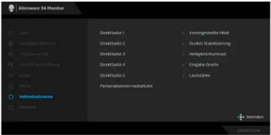 DELL Alienware AW3423DW - AlienFX Beleuchtung - 9