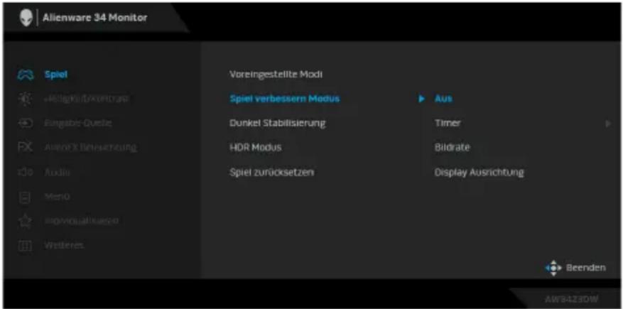 DELL Alienware AW3423DW - Voreingestellte Modi - 3