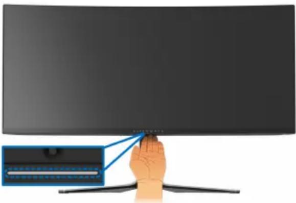 DELL Alienware AW3423DW - Ansicht von hinten und von unten - 2