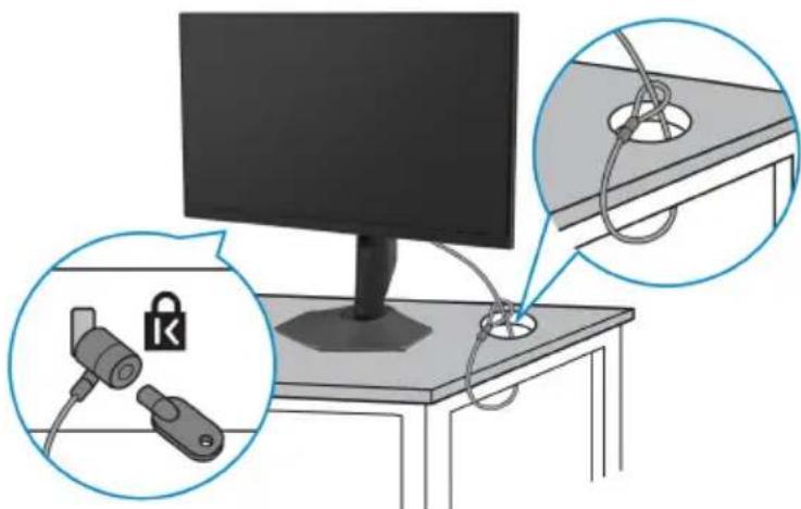 DELL Alienware AW2524HF - Ihren Monitor mit Kensington Schloss sichern (optional) - 1