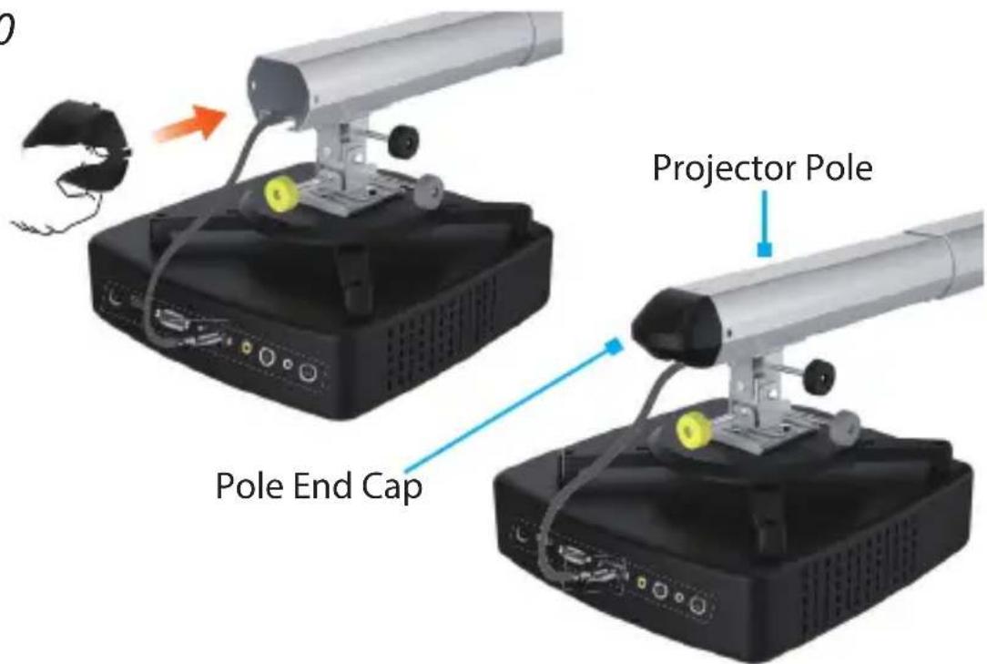 Pole End Cap Projector Pole