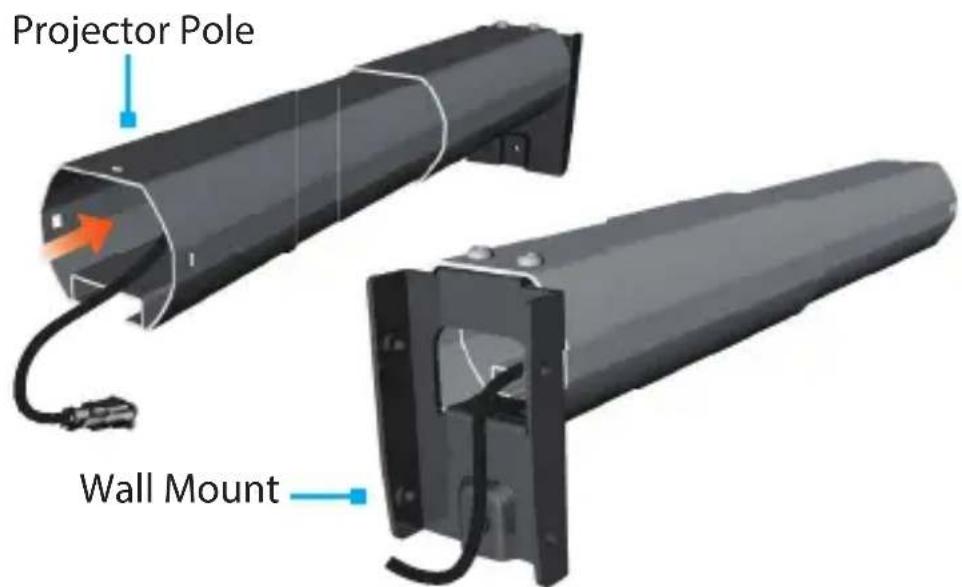 Projector Pole Wall Mount