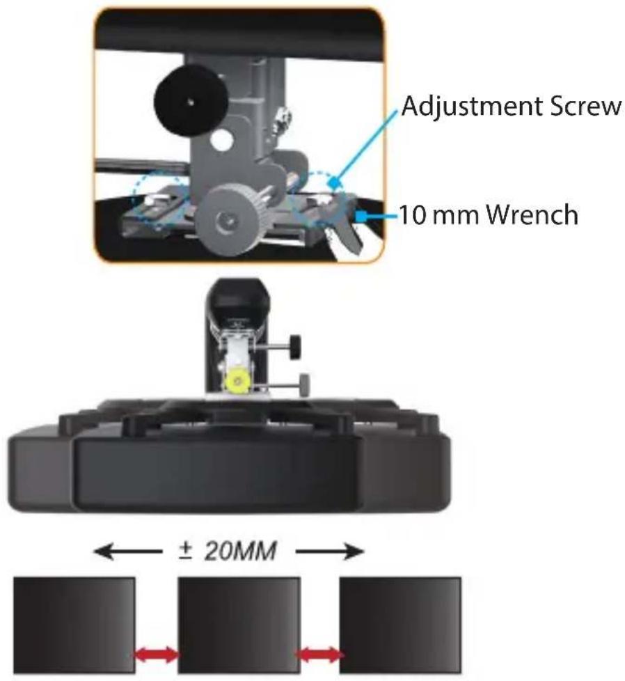Adjustment Screw 10 mm Wrench ± 20MM