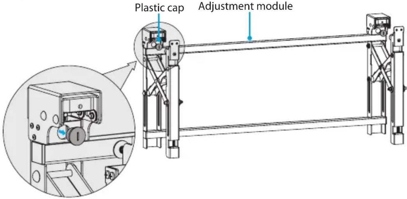 Plastic cap Adjustment module