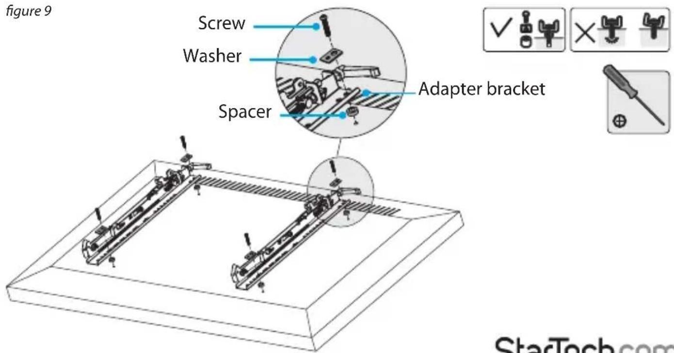 figure 9 Screw Washer Spacer Adapter bracket StarTech.com