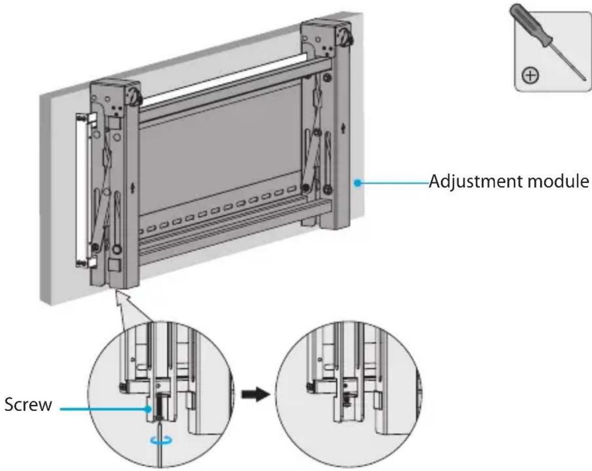 Adjustment module Screw