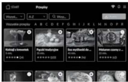 START Pzepisey Wizystki z prampisy A B C D E F G H I J K L M N O P R Kokcuj i kiewetak 5 min. ******** (24) Pacitki tradynje 28 min. ******** (339) Sos mydlovski do... 42 min. ******** (16) Mukami czamy z ... 22 min. ******** (52)