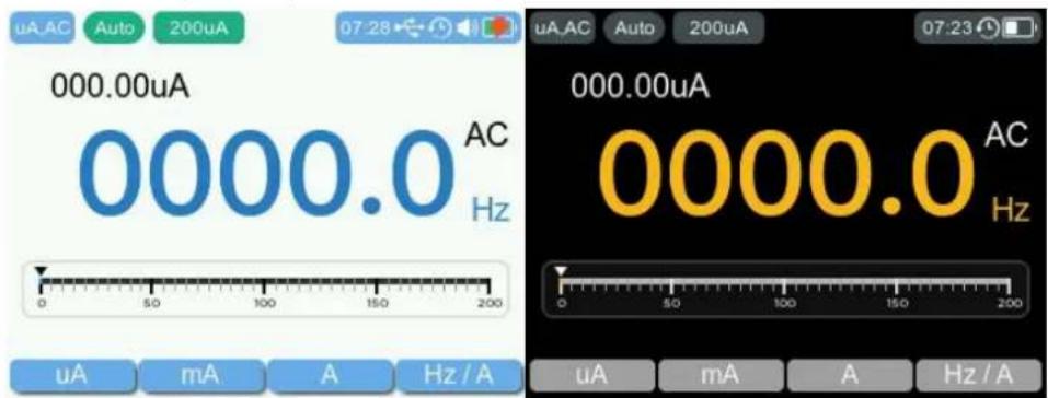 000.00uA 0000.0 AC Hz 0 50 100 150 200 uA mA A Hz/A 000.00uA 0000.0 AC Hz uA mA A Hz/A