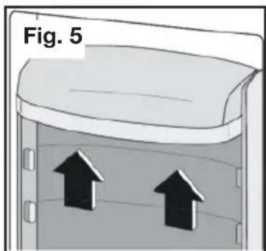 Diagram of a container with two upward arrows inside, labeled 'Fig. 5' (no text or symbols on the diagram itself)