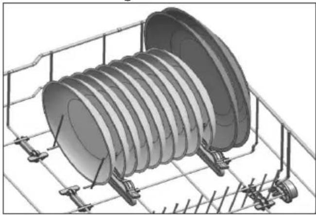 Defy DDW 377 - Bottle and Dish Holder on the Lower Basket - 2