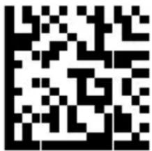 Black and white QR code image containing encoded data