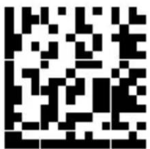 Black and white QR code image containing encoded data