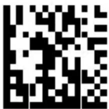 Black and white QR code image containing encoded data