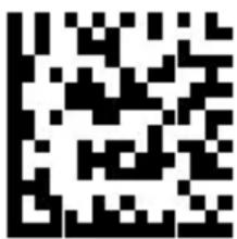 Black and white QR code image containing encoded data