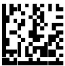 Black and white QR code image, scannable for digital content retrieval