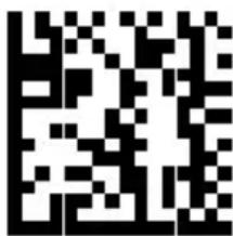 Black and white QR code image, scannable for digital content retrieval