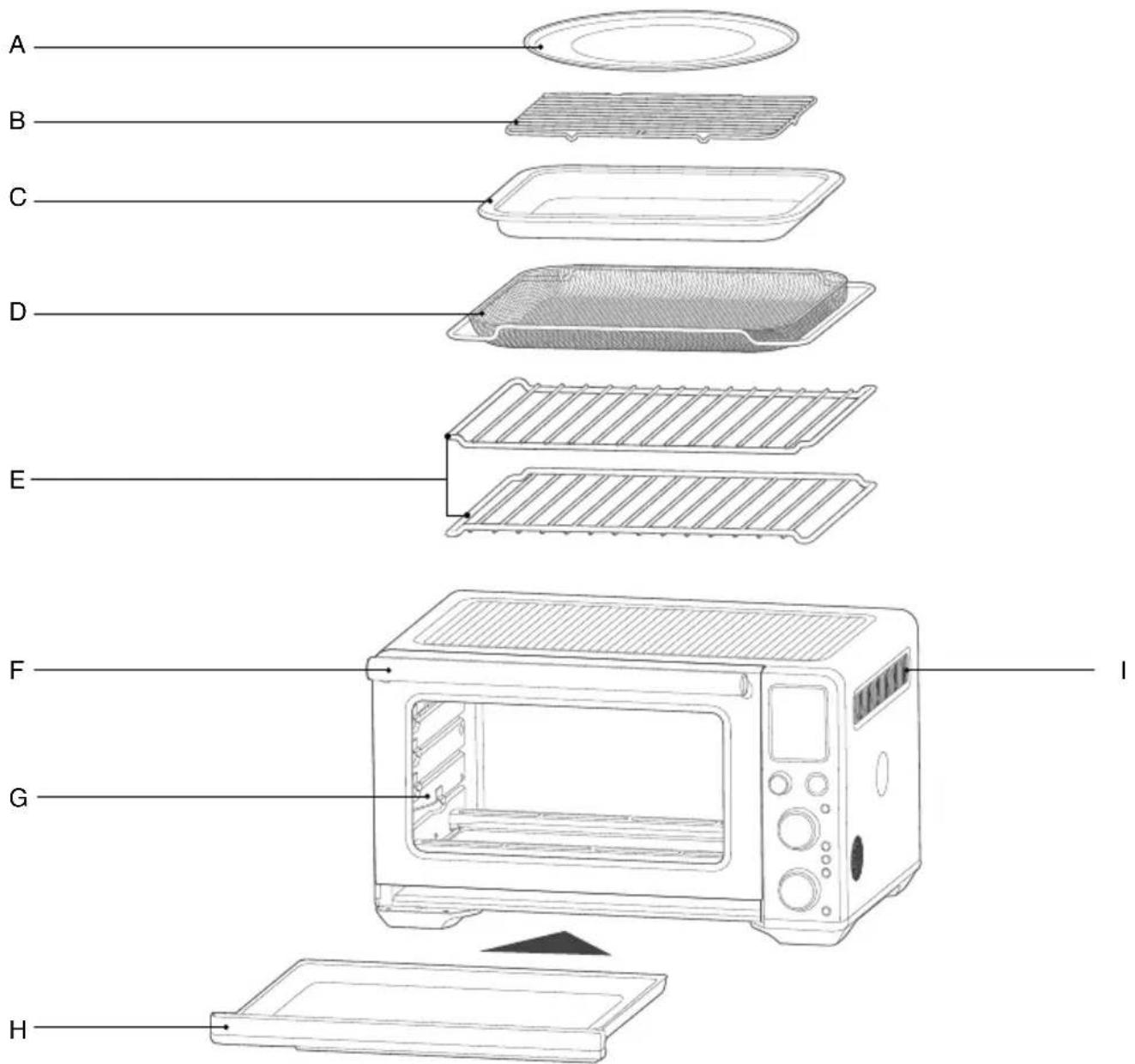 BREVILLE the Smart Oven Air Fryer XL BOV905 - 부품 - 1