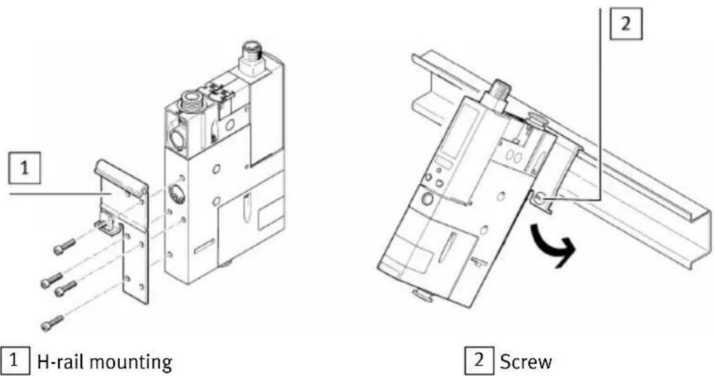 Festo OVEM-14-H-B-QO-CE-N-LK - H-rail mounting - 1