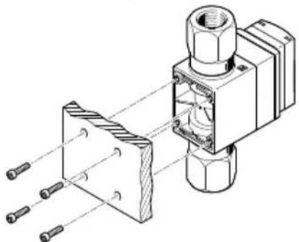 Festo SFAW-32T-X-E-PNLK-PNVBA-M12 - Installing sensor without mounting accessories - 1