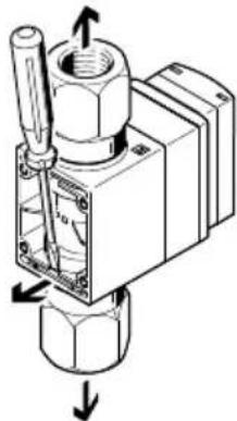 Festo SFAW-32T-X-E-PNLK-PNVBA-M12 - Changing fluid connector - 1