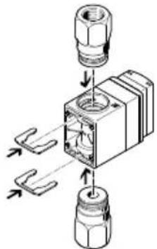 Festo SFAW-32T-X-E-PNLK-PNVBA-M12 - Changing fluid connector - 2