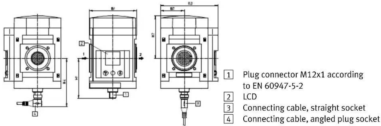 Festo SFAM-62-3000L-TG12-2SV-M12 - Dimensions SFAM-90 - 1