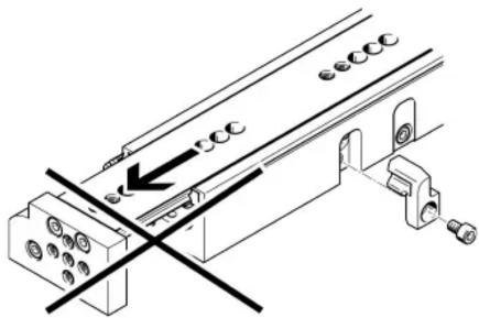 Festo DGSL-20-30-P1A - Rough setting of end positions - 1