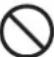 EPSON ELPCS01 - Symbols indicating an action that should not be done - 13