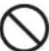EPSON ELPCS01 - Symbols indicating an action that should not be done - 9