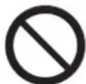 EPSON ELPCS01 - Symbols indicating an action that must not be done - 1