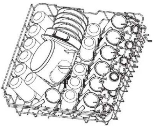 Master Kitchen MKDW FI60514 ESL E - LOADING THE BASKETS ACCORDING TO STANDARD EN60436 - 1