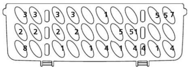 3 3 3 3 1 5 5 7 2 2 2 2 5 5 1 8 1 1 4 1 4 4 1 4