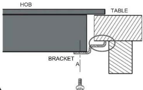 HOB TABLE BRACKET A