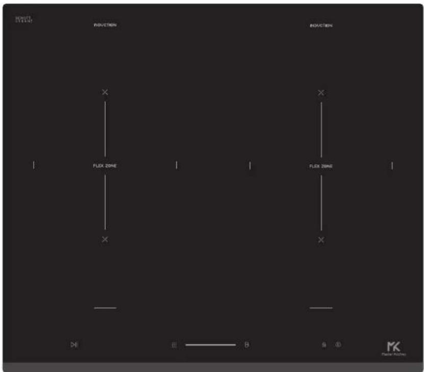 Master Kitchen MKHI 6014-ED 2BR BK - Induction Hob - 1