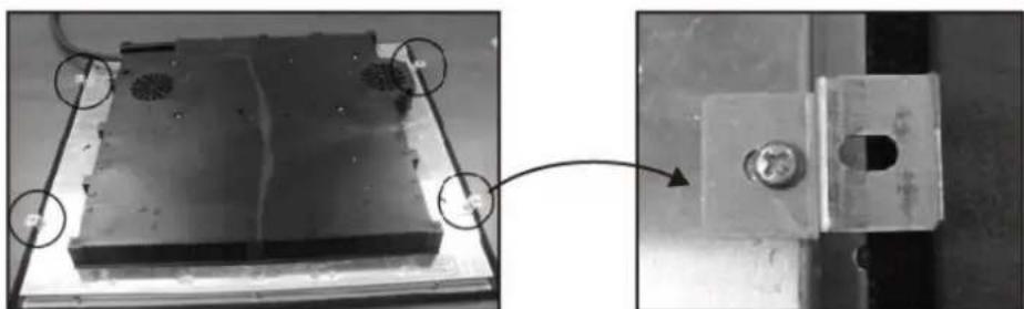 Master Kitchen MKHI 6014-ED 2BR BK - Adjusting the bracket position - 1