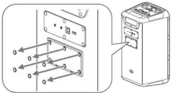 PANASONIC SC-BMAX5 - Remove the battery cover. - 1