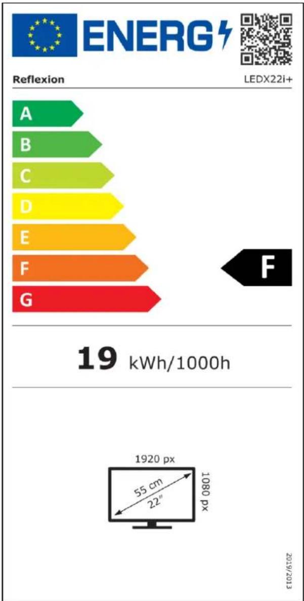 Reflexion LEDX24I+ - ENERGY LABEL - 1