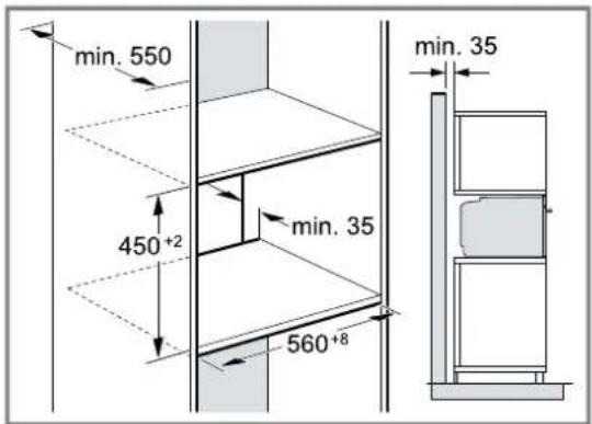 CONSTRUCTA CC4M61063 - Einbau in einen Hochschrank - 1