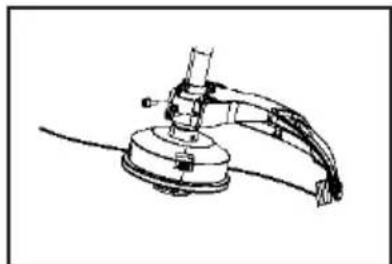 Line drawing of a mechanical device with a base and arm, no text or symbols present