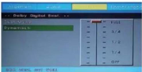 Delby Digital Einst. -- Delt by Wave Dynamisch: Full 3/4 1/2 1/4 Off