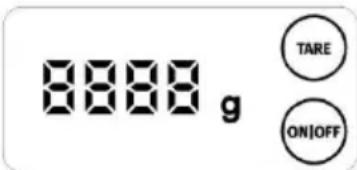 8888 g TARE ONIOFF