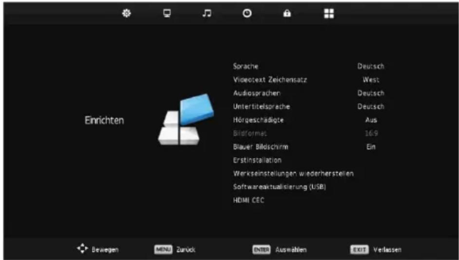 Reflexion LED2223 - SETUP MENU - 1