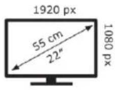 1920 px 55 cm 22" 1080 px