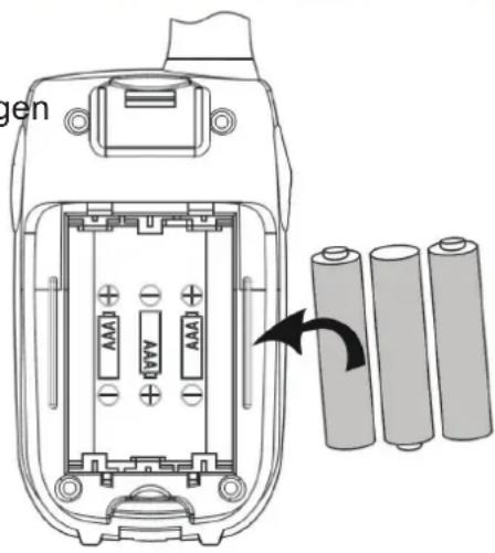 GoGen BOB VYSILACKY - Einsetzen der Batterien - 1