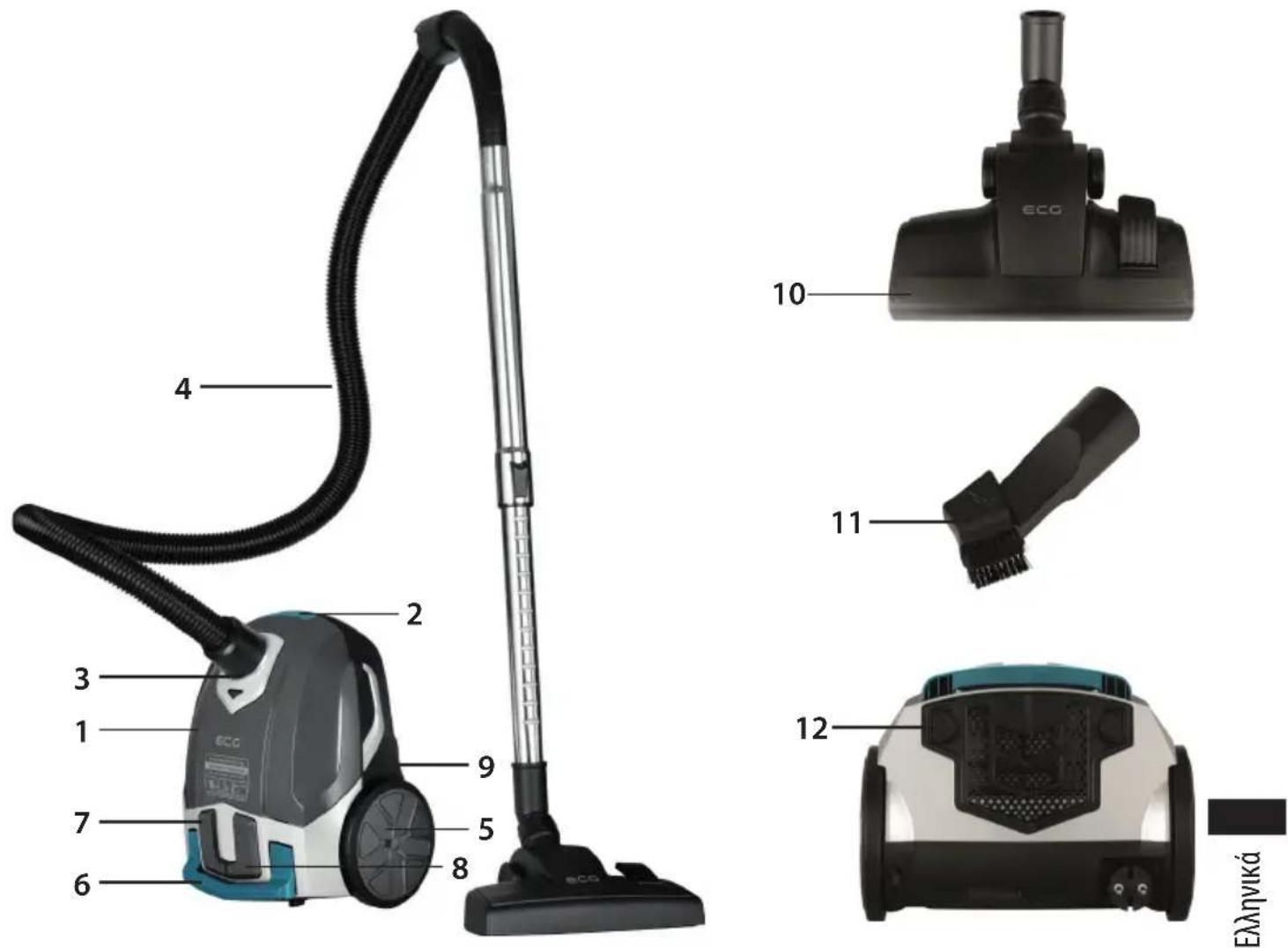 4 2 3 1 9 7 5 6 8 eco eco 10 11 12 Ελληνικά