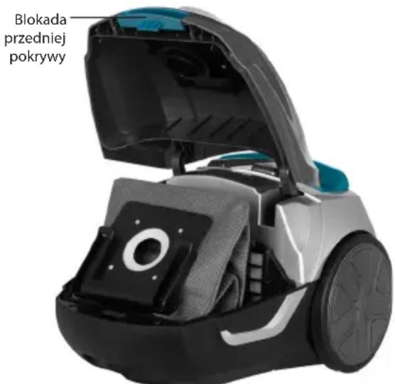 Blokada przedniej pokrywy